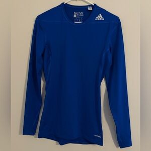Adidas Techfit Long Sleeve Shirt in Blue